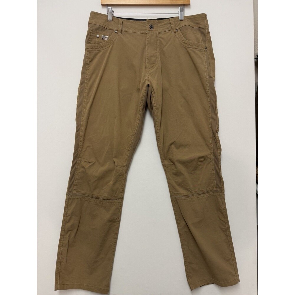Kuhl Radikl Pants Mens 36x32 Brown Stretch Canvas Outdoor Hiking Casual Workwear